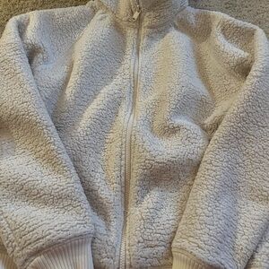 Athleta Cream Sherpa Sweatshirt